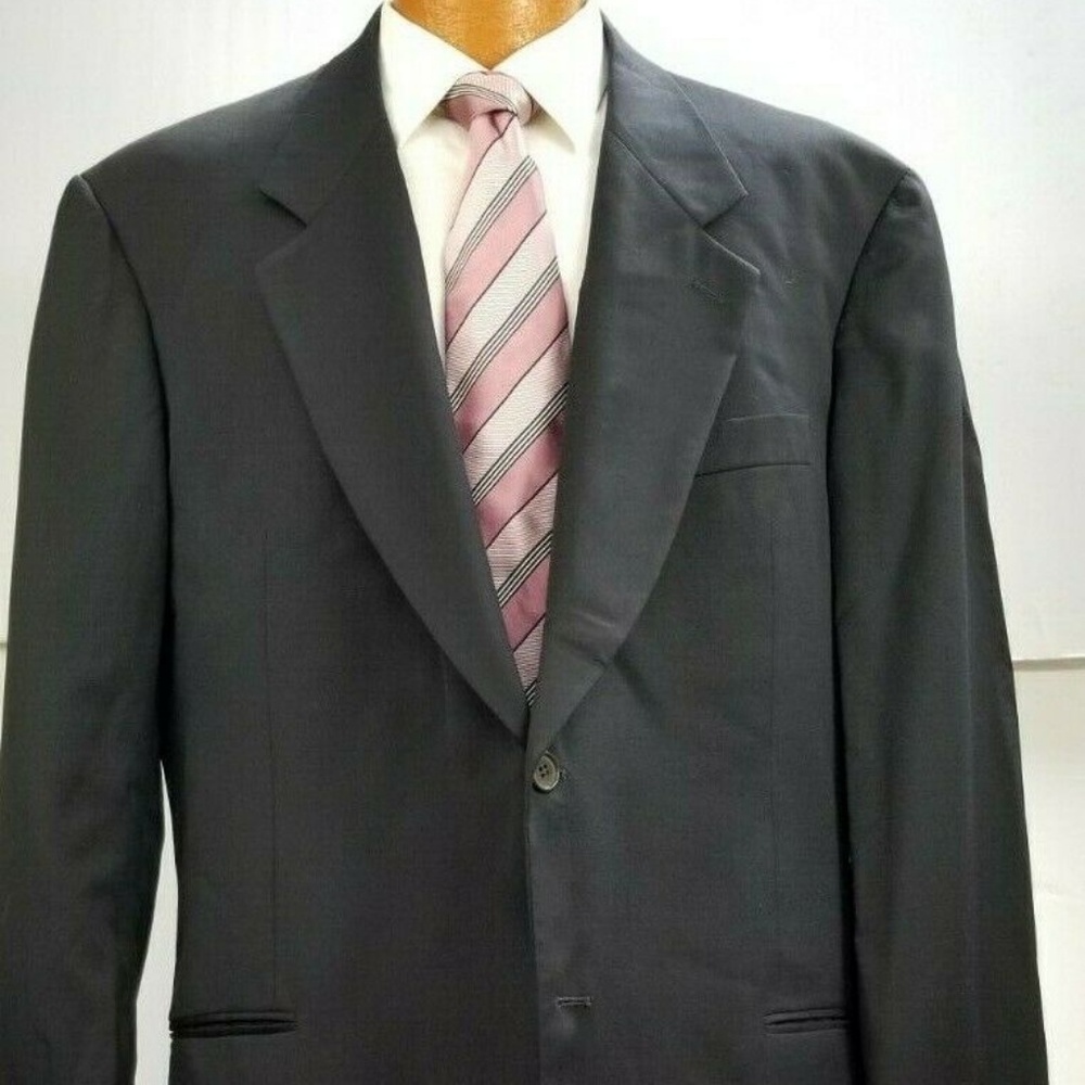Mani by Giorgio Armani Men Black Sport Coat 46 L